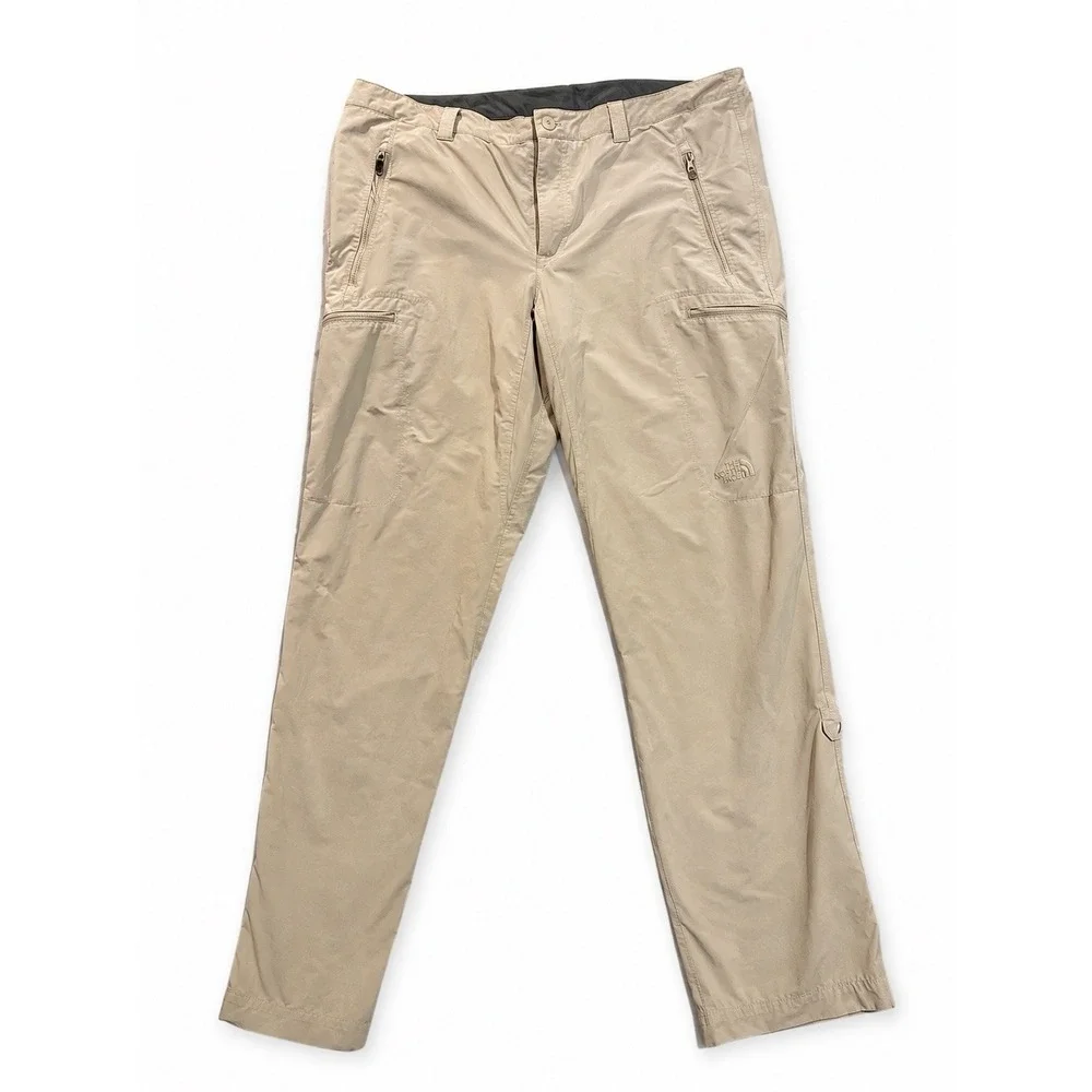 North Face Pants Mens 38x32 Khaki Cargo Utility Outdoor Hiking Zip Pockets